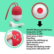 JS-BASE Mini Portable Wireless Bluetooth Speaker Colorful Lights,IPX4 Waterproof, Sport Loudspeakers Stereo,Built... N2
