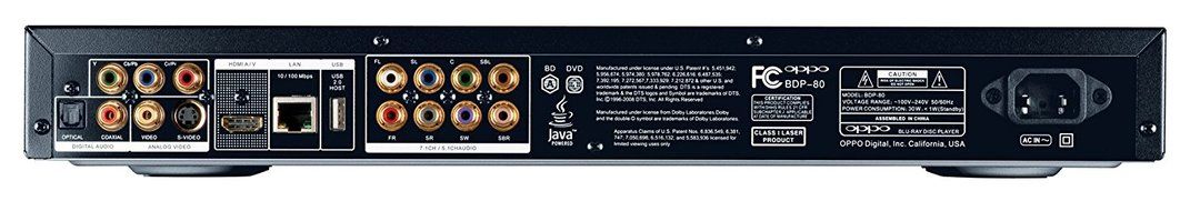 OPPO BDP-80 Blu-ray Disc Player with SACD and DVD-Audio (Black) N2