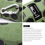 CoolifeOutdoor Waterproof Portable Bluetooth Speaker with 12-Watt Stereo SOS Alarm Outdoor Sports Bluetooth 4.0... N4