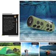 CoolifeOutdoor Waterproof Portable Bluetooth Speaker with 12-Watt Stereo SOS Alarm Outdoor Sports Bluetooth 4.0... N16