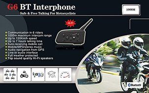 2XG6 6 riders BT interphone bluetooth helmet intercom with Hi-Fi speakers