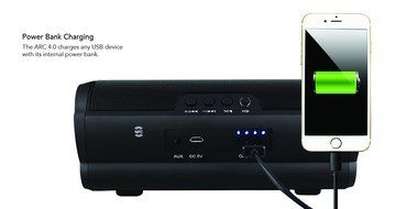Nixeus ARC 4.0 Ultra-Portable Bluetooth 4.0 Wireless Speaker with aptX, Internal USB Power Bank, Built in Speakerphone... N4