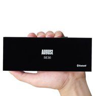 August SE30 Portable Bluetooth Speaker - Compact Wireless SoundBar with 3.5mm in and Rechargeable Battery (Gray... N12