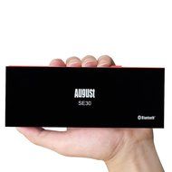 August SE30 Portable Bluetooth Speaker - Compact Wireless SoundBar with 3.5mm in and Rechargeable Battery (Gray... N25