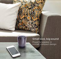 AT&amp;T Hot Joe Portable Wireless Speaker for Smartphones - Retail Packaging - White N7