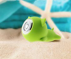 Smileto Mini Pig Outdoor &amp; Shower Waterproof Portable Wireless Bluetooth Speaker With Hands Free Calling, Rechargeable... N6