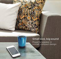 AT&amp;T Hot Joe Portable Wireless Speaker for Smartphones - Retail Packaging - White N17