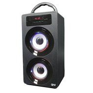 QFX BT-140 Rechargeable Speaker w/Bluetooth/FM/USB/SD/AUX In/Remote - RED
