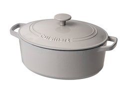 Cuisinart CI755-30CR Chef&#039;s Classic Enameled Cast Iron 5-1/2-Quart Oval Covered Casserole, Cardinal Red N3