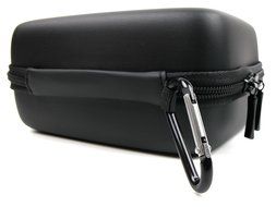DURAGADGET Premium Quality Black Hard Shell EVA Box Case with Carabiner Clip &amp; Twin Zips for NEW JBL Clip / Clip... N4