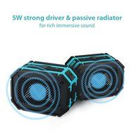 Mpow Portable Bluetooth Speakers Wireless with Extral 1000 mAh Emergency Power Bank for Outdoor or Shower N10