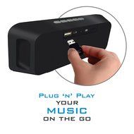 XTRA e-FUSION Wireless 4.1 Bluetooth Speaker Portable Stereo FM Radio, High-Def Crystal Sound, Upto 128GB Micro... N9