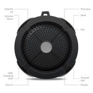 Speedcontrol Portable Wireless Bluetooth Speaker 3.0 Built in Microphone Waterproof Outdoor/Shower Suction Cup... N2