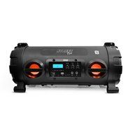 Pyle - Wireless Portable Bluetooth Boom Box Speaker,Built-in Rechargeable Battery, MP3/USB/SD, FM Radio, DJ Party... N2