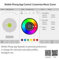 Wireless Bluetooth Portable Mini LED Color Changing Speaker, APP Light Control, 16 Million Colors and Hands Free... N4