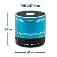 Turcom TS-451 Mini Blue Wireless Bluetooth Speaker 360 Degree Sound Enhanced Bass Hands Free 5 Hour Playtime Audio... N7