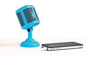Spinning Hat Mic Speaker, Blue N2