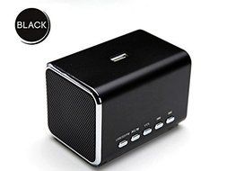 YUMQUA MD05B Portable Mini Speaker FM radio Computer Speakers TF Card/USB Flash MP4 Speaker Black