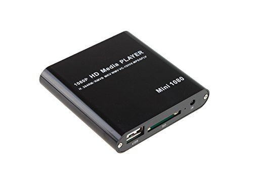 Actpe Western Mini 1080P Full HD Digital Media Player-MKV/RM-SD/USB HDD-HDMI for Windows & MAC OS w/ remote controller...