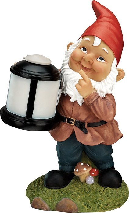 iLive Wireless Outdoor Gnome Speaker, 6.63 x 4.68 x 11.31 Inches, Water Resistant, Multicolored (iSBW216)