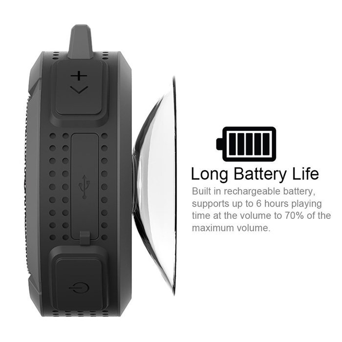 VicTsing Shower Speaker, Wireless Waterproof Speaker with 5W Drive, Suction Cup, Buit-in Mic, Hands-Free Speakerphone... N28