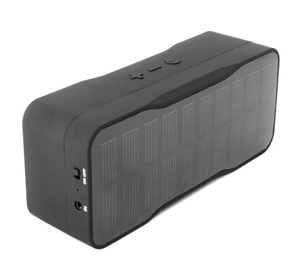 Solar Speaker, Portable Wireless Bluetooth Speaker & Phone Charger by REVEAL - Eco-friendly Bamboo Design - 8... N2