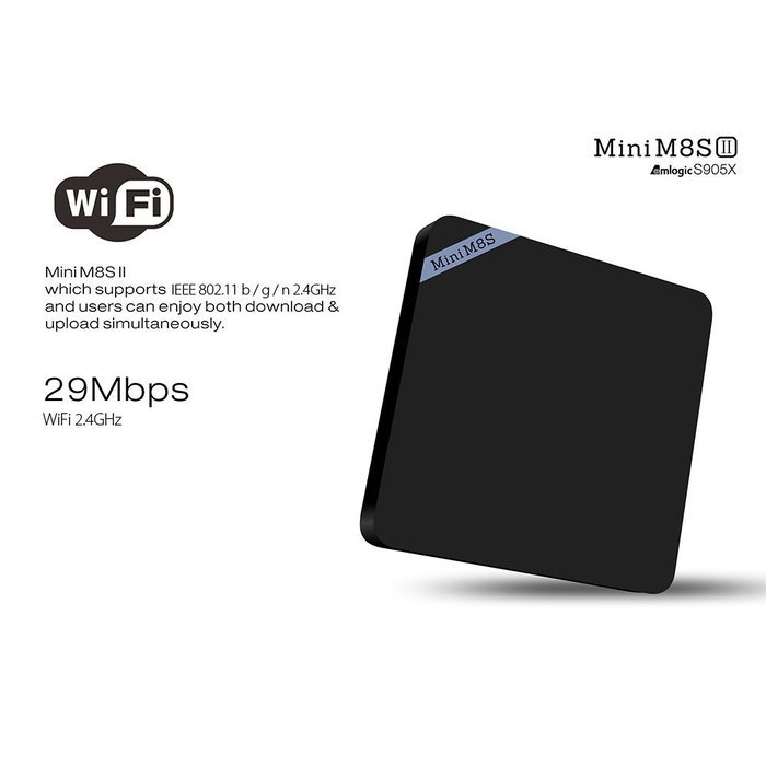 Amlogic Mini M8S II 4K Smart TV Box Internet Streaming Smart Media Player S905X Quad Core Processor 1GB+8GB 64bit... N3