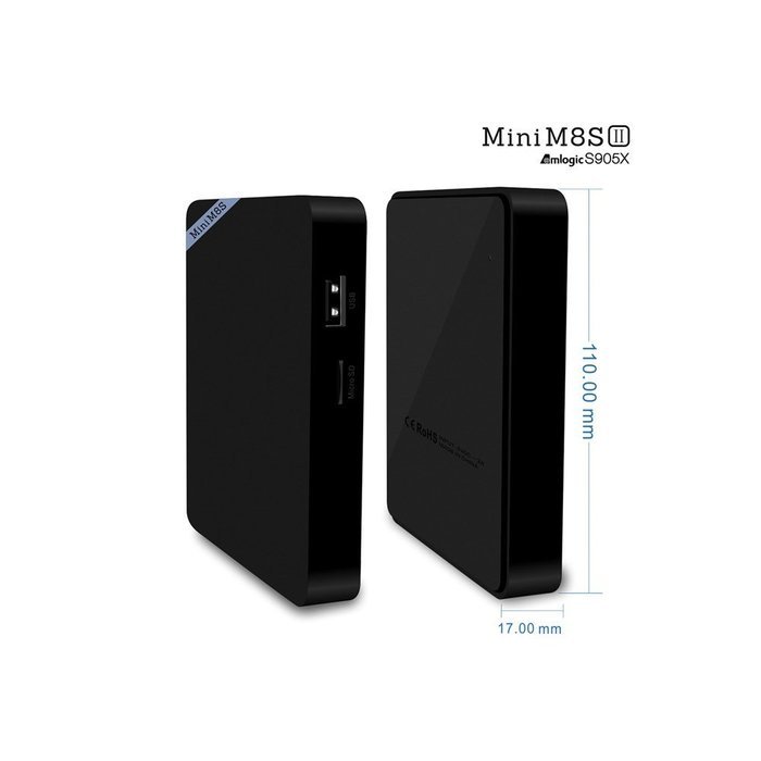 Amlogic Mini M8S II 4K Smart TV Box Internet Streaming Smart Media Player S905X Quad Core Processor 1GB+8GB 64bit... N5