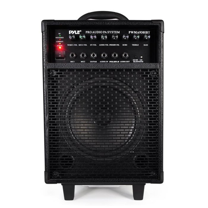 Pyle PWMA930IBT Wireless Portable Bluetooth PA Speaker System, Rechargeable Battery, Microphone, 600W N2