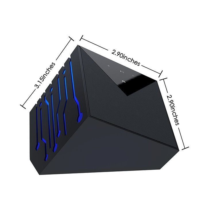 Wotmic Bluetooth Speakers Portable Speakers Outdoor Speakers Wireless Speakers NFC Tech Black N2