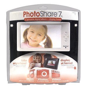 PhotoShare 7" XL Widescreen Digital Photo Frame & Media Player N3