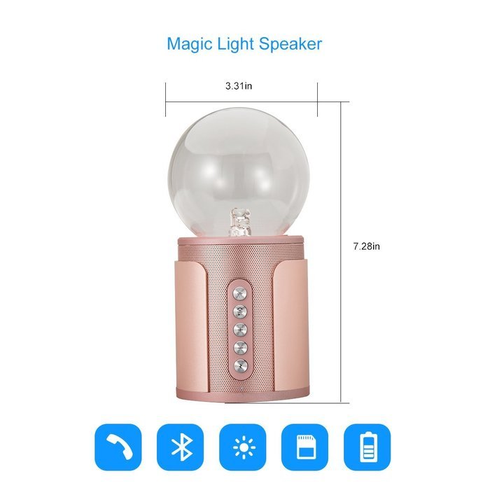 Uchoir Magic Plasma Ball Bluetooth Speaker, Fantastic Flashing Lightning ball Stereo Wireless Bluetooth Speaker... N3