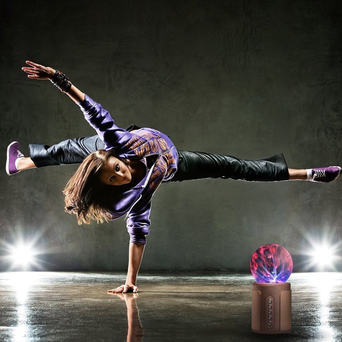 Uchoir Magic Plasma Ball Bluetooth Speaker, Fantastic Flashing Lightning ball Stereo Wireless Bluetooth Speaker... N6