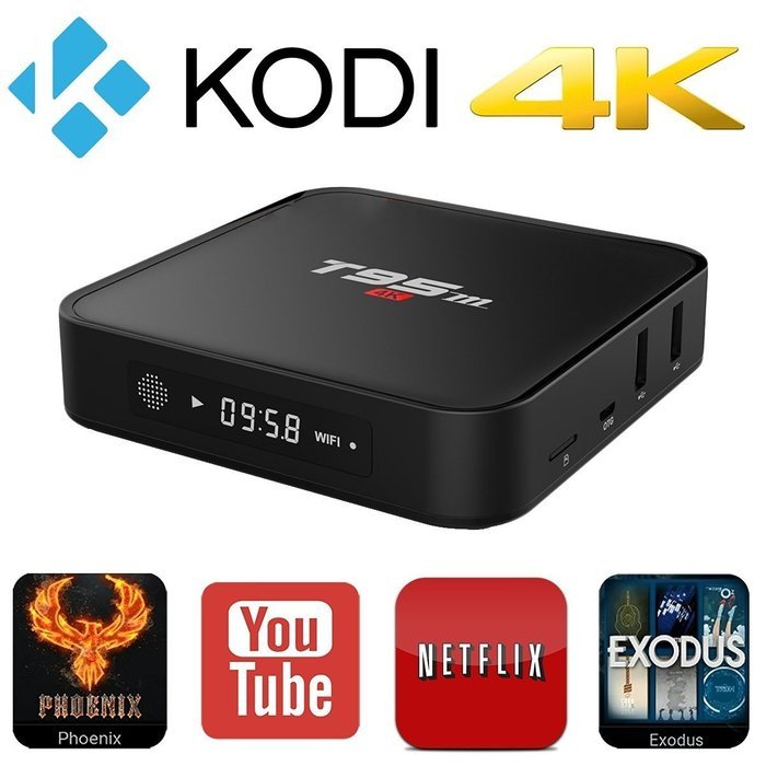 Yongf T95M Android 6.0 Marshmallow OS TV Box Quad Core 1GB DDR3 RAM 8GB Flash 4K UHD 3D HDMI Kodi 16.1 Fully Loaded...
