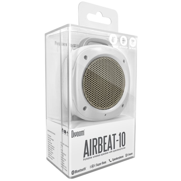 Divoom Airbeat-10 Water Resistant Bluetooth 3.0 Portable Speaker, with Suction Cup for Showers, Bike Mount speaker... N4