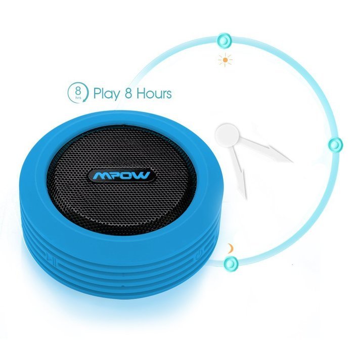 Mpow Buckler Portable Wireless Bluetooth Shower Speaker Waterproof with Mic, Hands-free Calling Function for Shower... N4