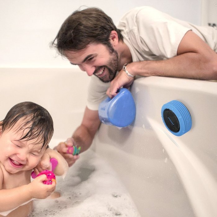 Mpow Buckler Portable Wireless Bluetooth Shower Speaker Waterproof with Mic, Hands-free Calling Function for Shower... N8
