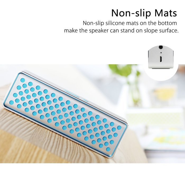 GranVela Rock MUBOX Portable Bluetooth 4.0 Aluminum Wireless Stereo Speaker with Two Strong Speaker Drivers, A... N4