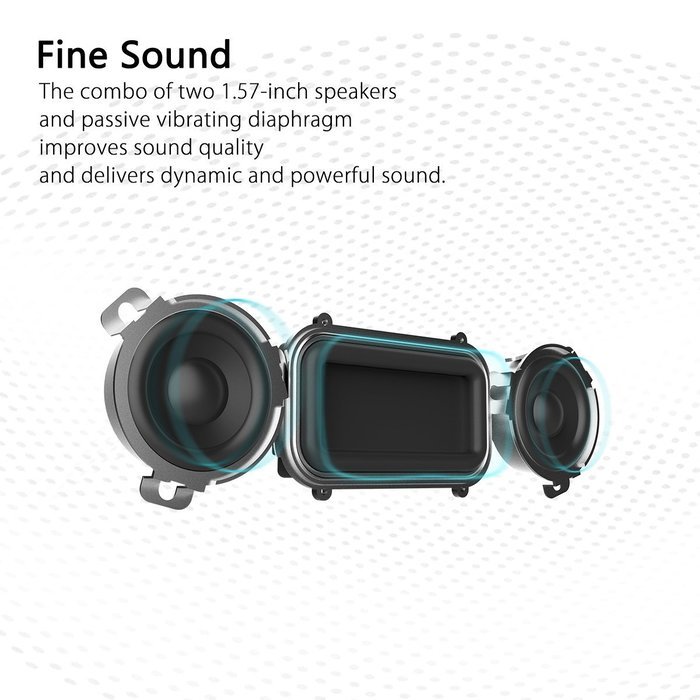 GranVela Rock MUBOX Portable Bluetooth 4.0 Aluminum Wireless Stereo Speaker with Two Strong Speaker Drivers, A... N9