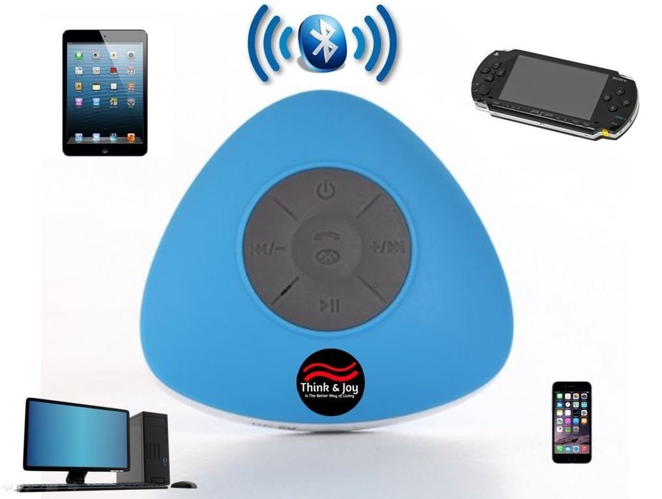 Bluetooth Waterproof Shower Speaker 4.0, HIGH QUALITY SOUND, Resistant, Handsfree, Portable Speakerphone with... N3