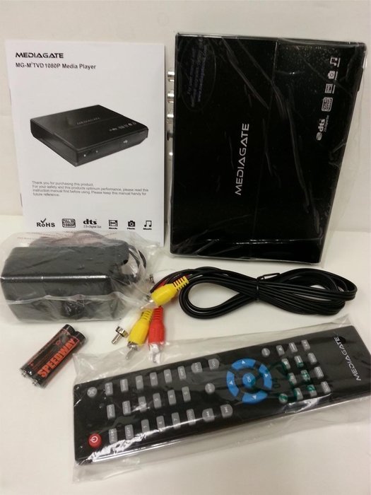 Azend Group MediaGate MG-M2TVD Digital Media Player HDMI Full 1080P with DTS 2.0 Digital Audio Out (Black) N2