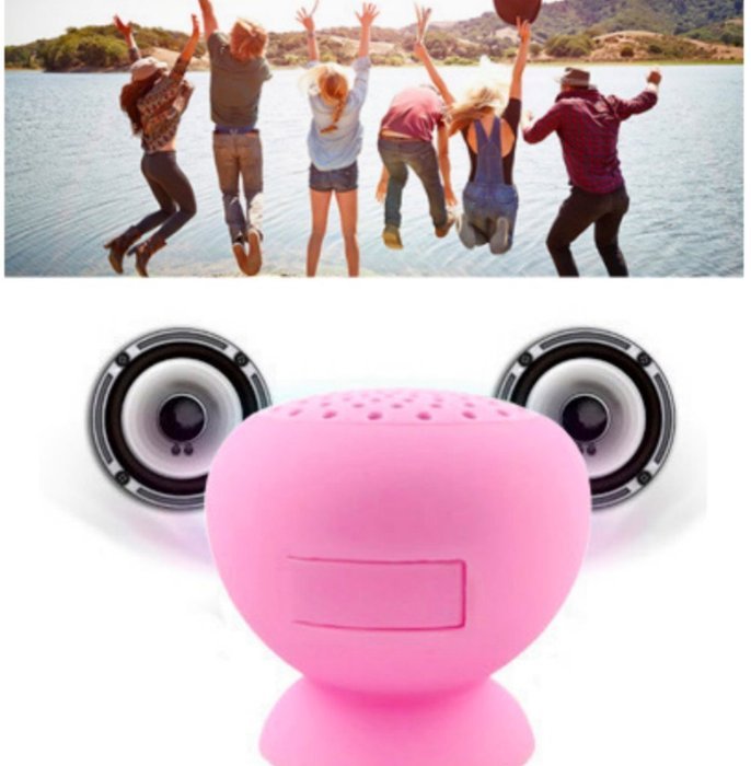 Wireless Bluetooth Shower Speaker／Mini Phone holder mount ，Hands-Free speaker phone for Showers, Pool, Boat, Car... N3