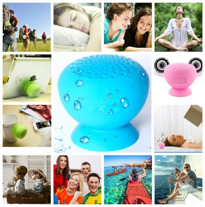 Wireless Bluetooth Shower Speaker／Mini Phone holder mount ，Hands-Free speaker phone for Showers, Pool, Boat, Car... N7