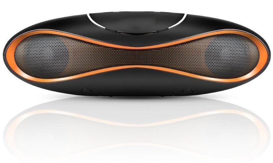 CiDoss 3 in 1 HI-FI Bass Wireless Portable Bluetooth Speaker Stereo with Built-in Microphone,Orange