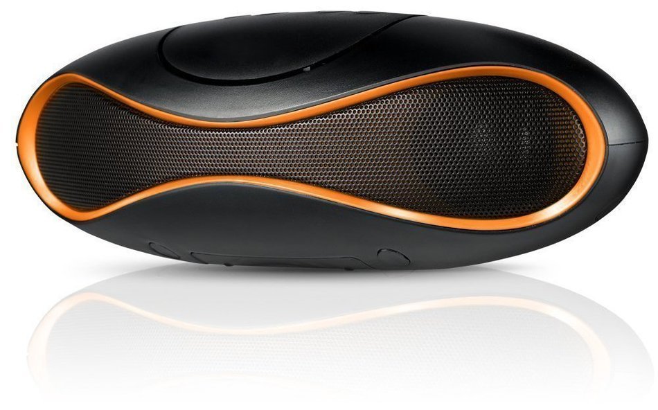 CiDoss 3 in 1 HI-FI Bass Wireless Portable Bluetooth Speaker Stereo with Built-in Microphone,Orange N2