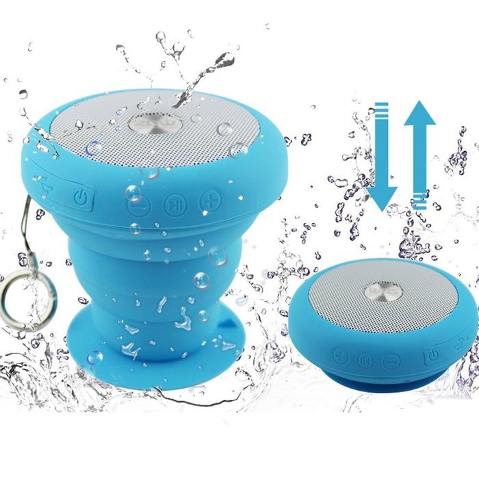 Shower Speaker, Portable Wireless FM Radio Speakers with Suction Cup for Shower Music Beach Pool Outdoor By ZDW... N8