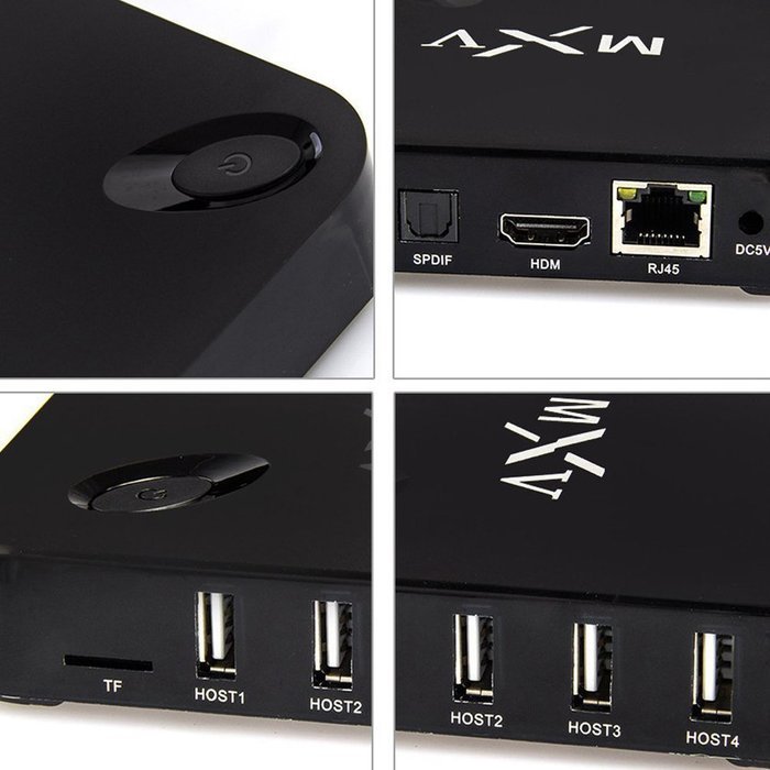 1080P Android TV Box with Kodi MXV MX5 Amlogic S805 Android 4.4 Quad Core Streaming Media Player Set-Top Box for TV N5