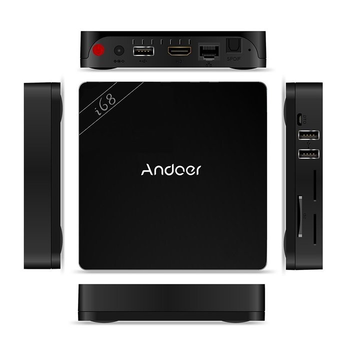 Andoer i68 Android 5.1 TV Box RK3368 64bits Octa core Cortex A53 2G / 8G Kodi / XBMC / Miracast / DLNA H.264 /... N2
