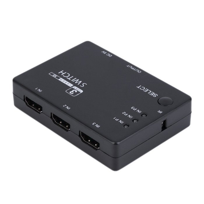 BephaMart 3x1 3 Port 1080P Video HDMI Switch Switcher Splitter IR Remote For HDTV PS3 DVD N4