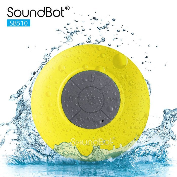 SoundBot&reg; SB510 HD Water Resistant Bluetooth 3.0 Shower Speaker, Handsfree Portable Speakerphone with Built-in...